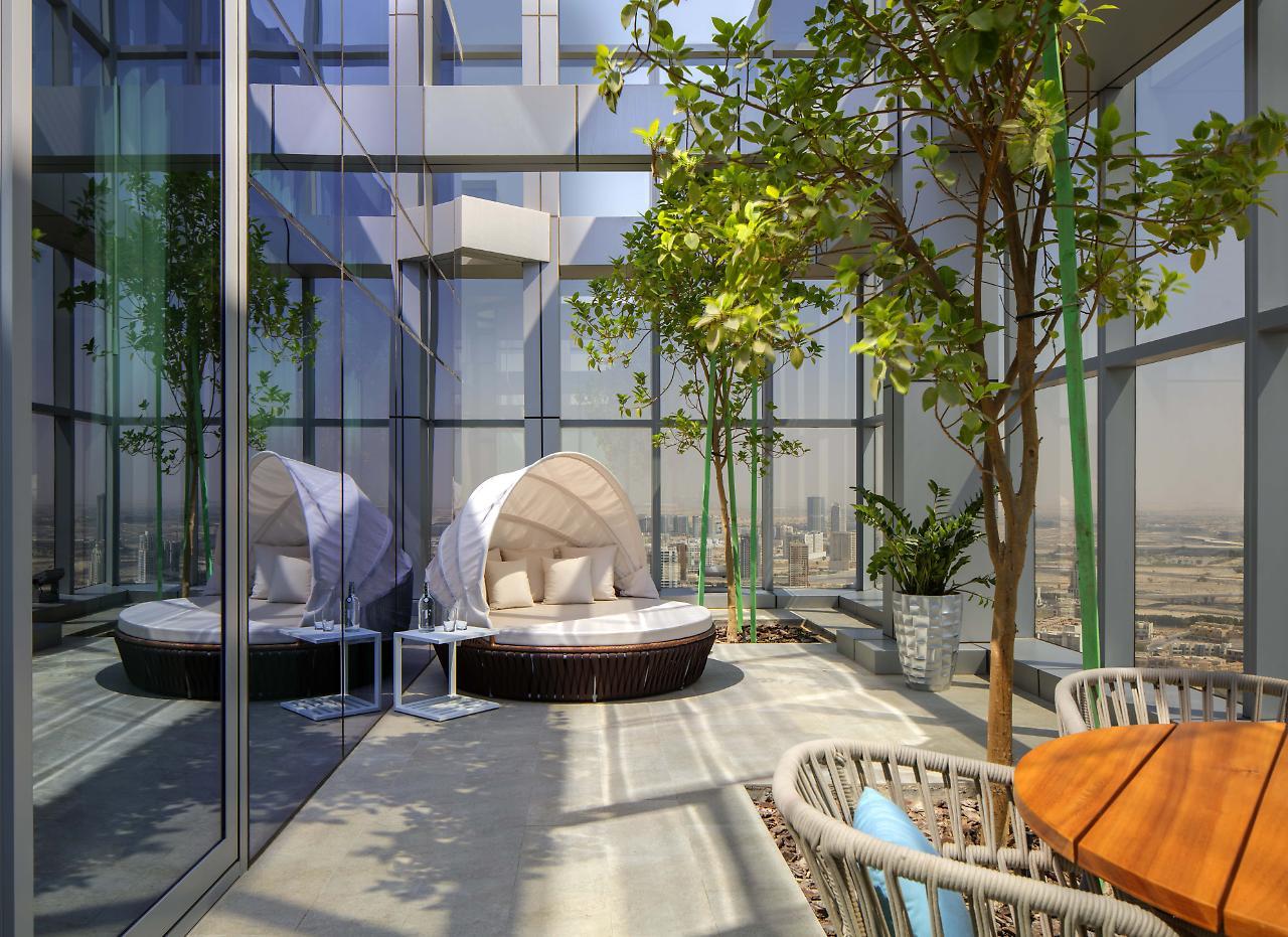 The First Collection Dubai Jumeirah Village Circle, A Tribute Portfolio Hotel Exterior foto Rooftop terrace