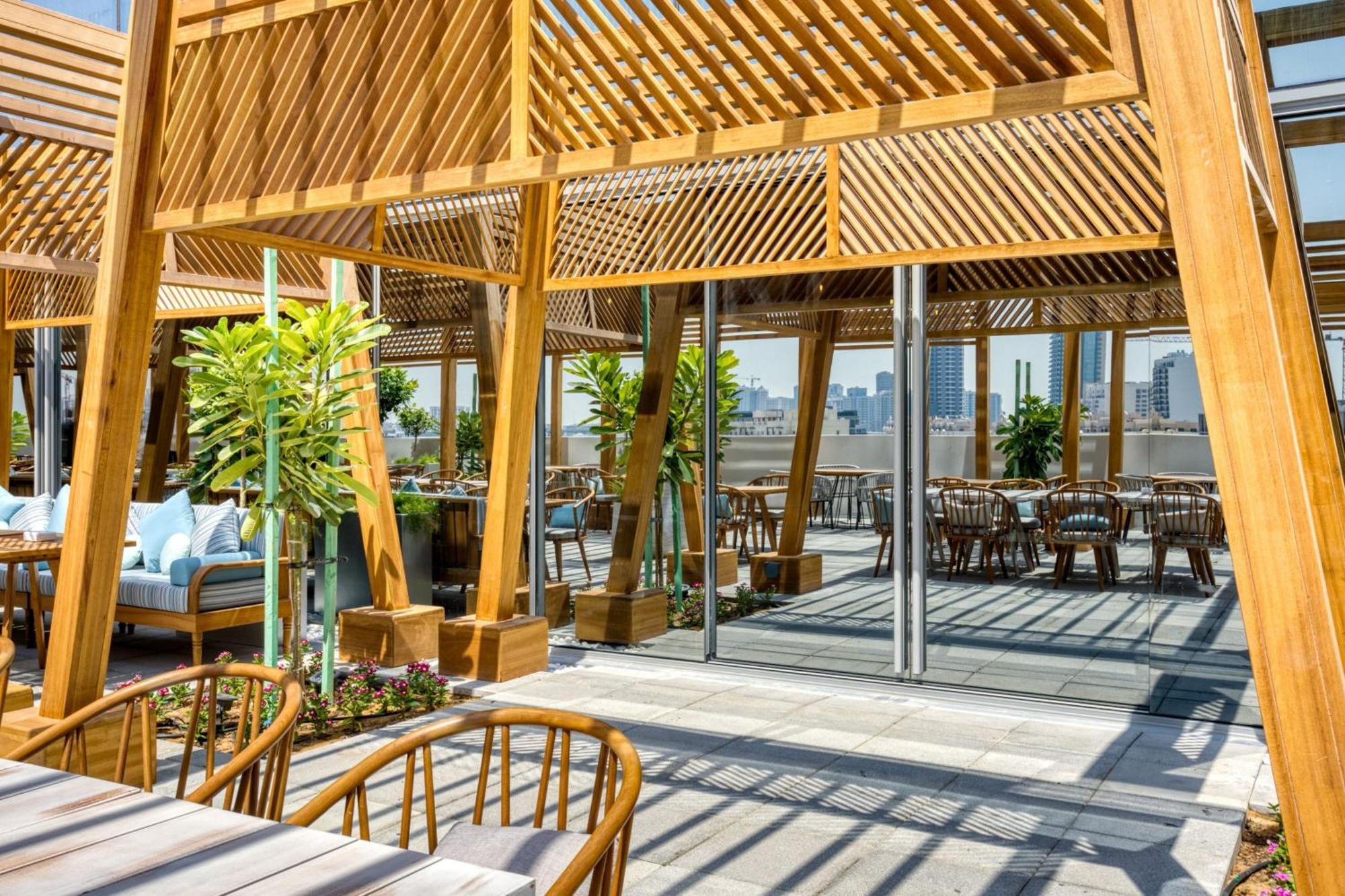 The First Collection Dubai Jumeirah Village Circle, A Tribute Portfolio Hotel Exterior foto Rooftop terrace