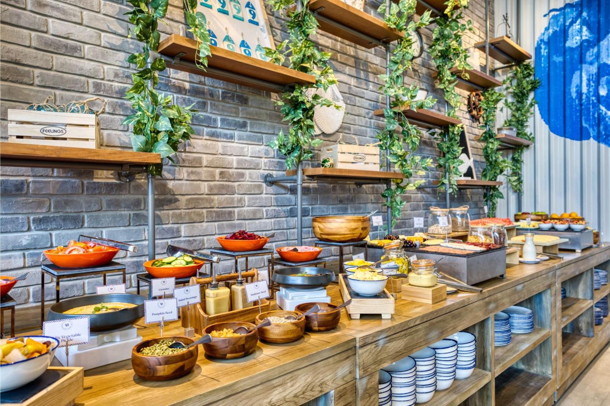 The First Collection Dubai Jumeirah Village Circle, A Tribute Portfolio Hotel Exterior foto Breakfast buffet at the hotel