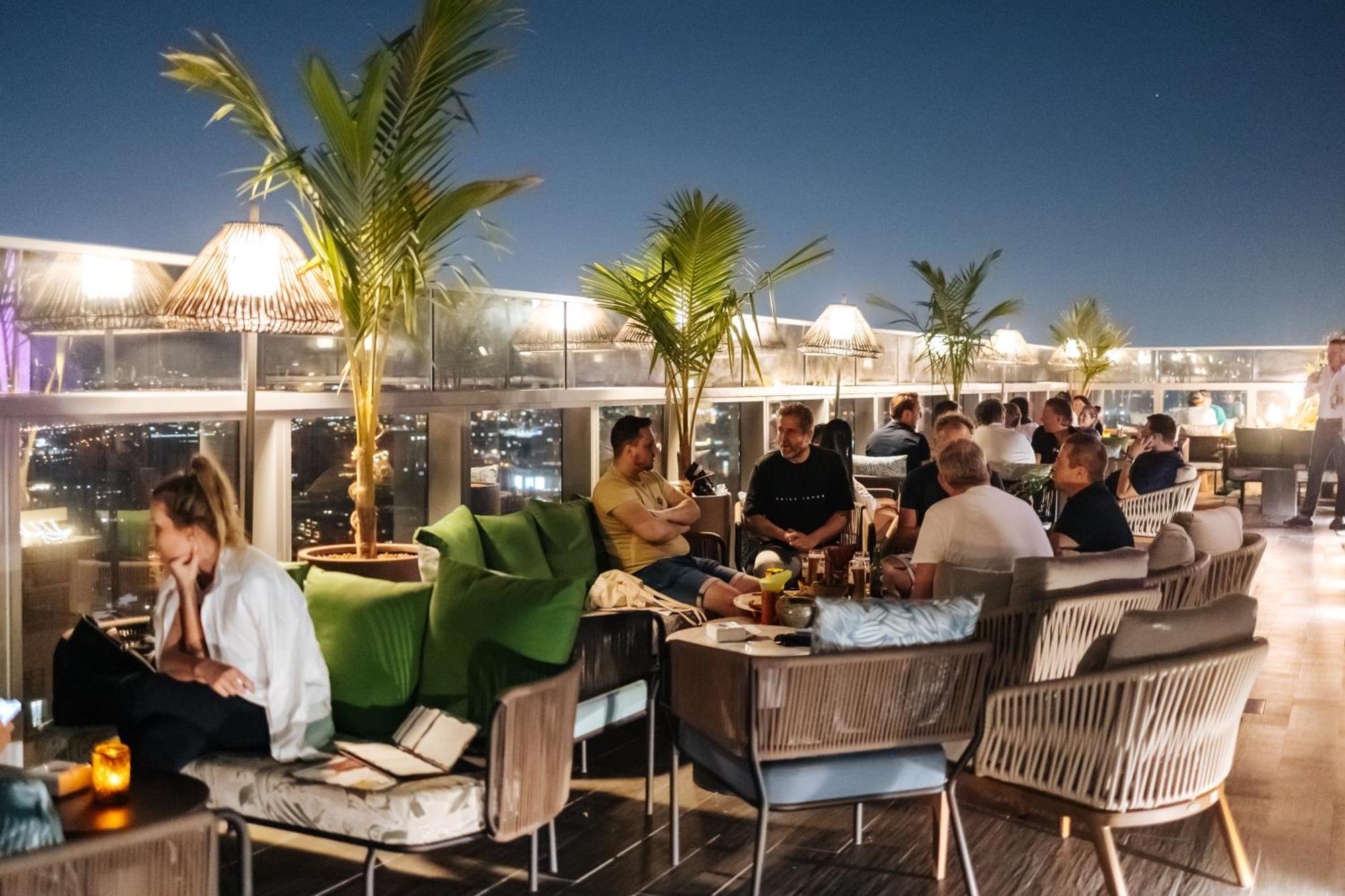 The First Collection Dubai Jumeirah Village Circle, A Tribute Portfolio Hotel Exterior foto Rooftop bar at the hotel